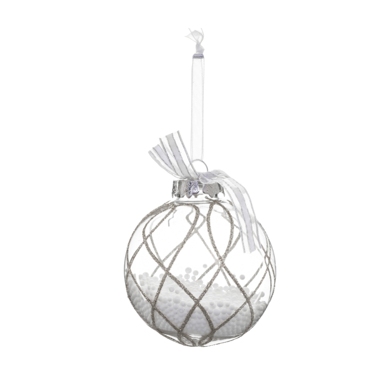 Στολίδι Χριστουγεννιάτικο (Φ8) A-S Silver Spquares 166000