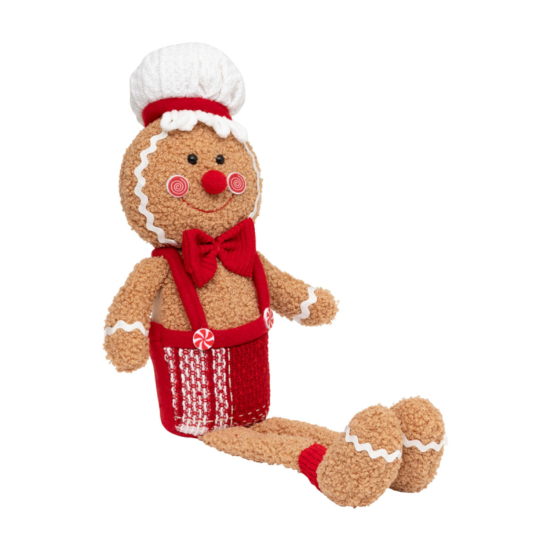 Χριστουγεννιάτικο Λούτρινο (14x7x43) A-S Gingerbread Boy 208407