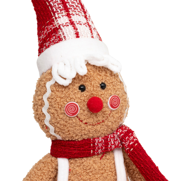 Χριστουγεννιάτικο Λούτρινο (14x7x43) A-S Gingerbread Boy 208407