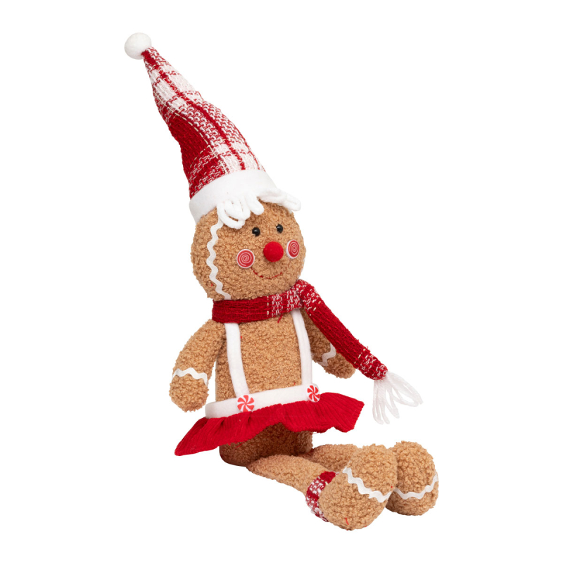 Χριστουγεννιάτικο Λούτρινο (14x7x43) A-S Gingerbread Girl 208407