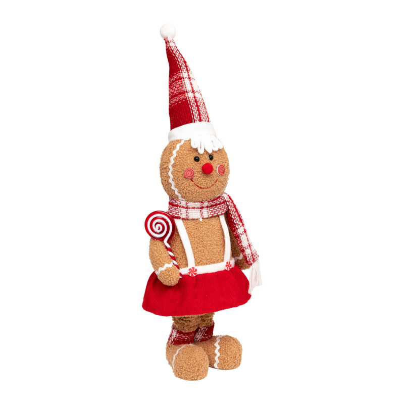 Χριστουγεννιάτικο Λούτρινο (23x13x61) A-S Gingerbread Girl 208409