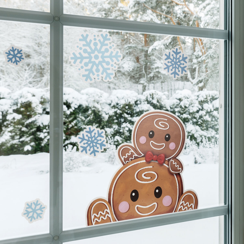 Χριστουγεννιάτικα Αυτοκόλλητα Παραθύρου A-S Gingerman 208246