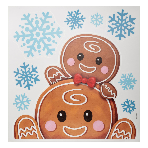 Χριστουγεννιάτικα Αυτοκόλλητα Παραθύρου A-S Gingerman 208246