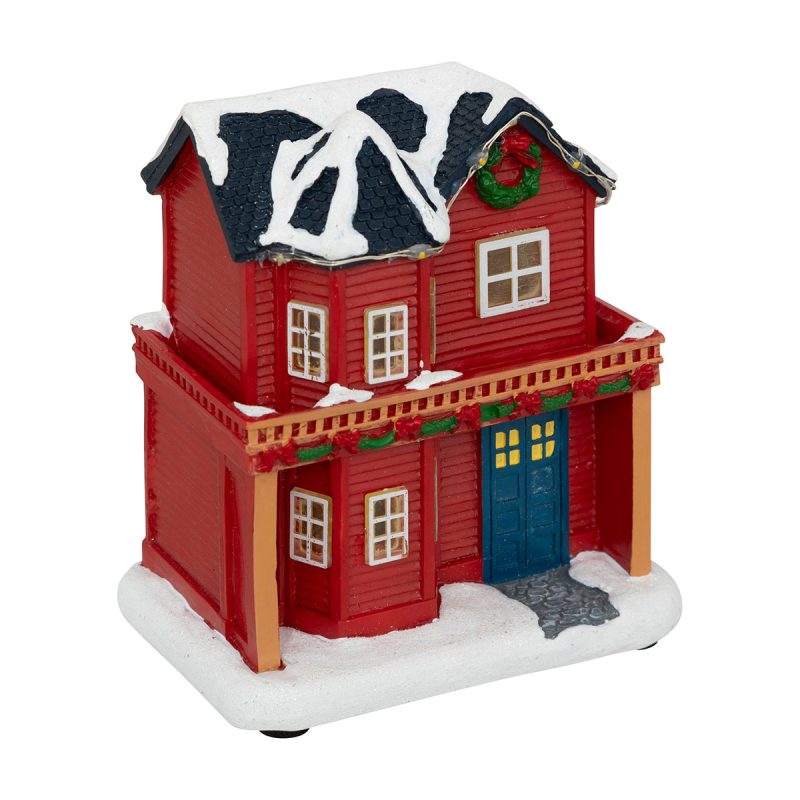 Χριστουγεννιάτικο Σπιτάκι Με Led (10.1x6.5x11.7) F-R House 208873