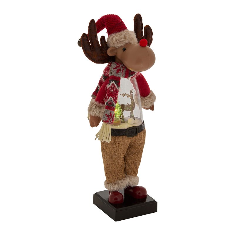 Χριστουγεννιάτικο Διακοσμητικό Με Led (14x11x56) F-R Reindeer 209810
