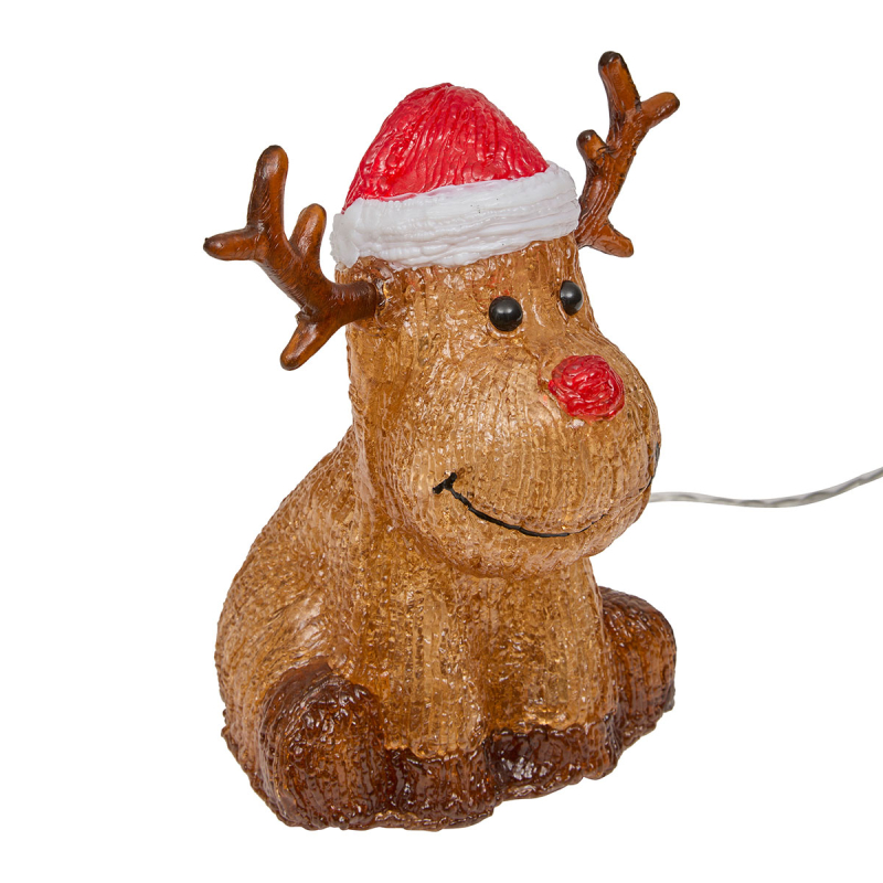 Χριστουγεννιάτικο Διακοσμητικό Με Led (16x13.5x20) F-R Reindeer 209963