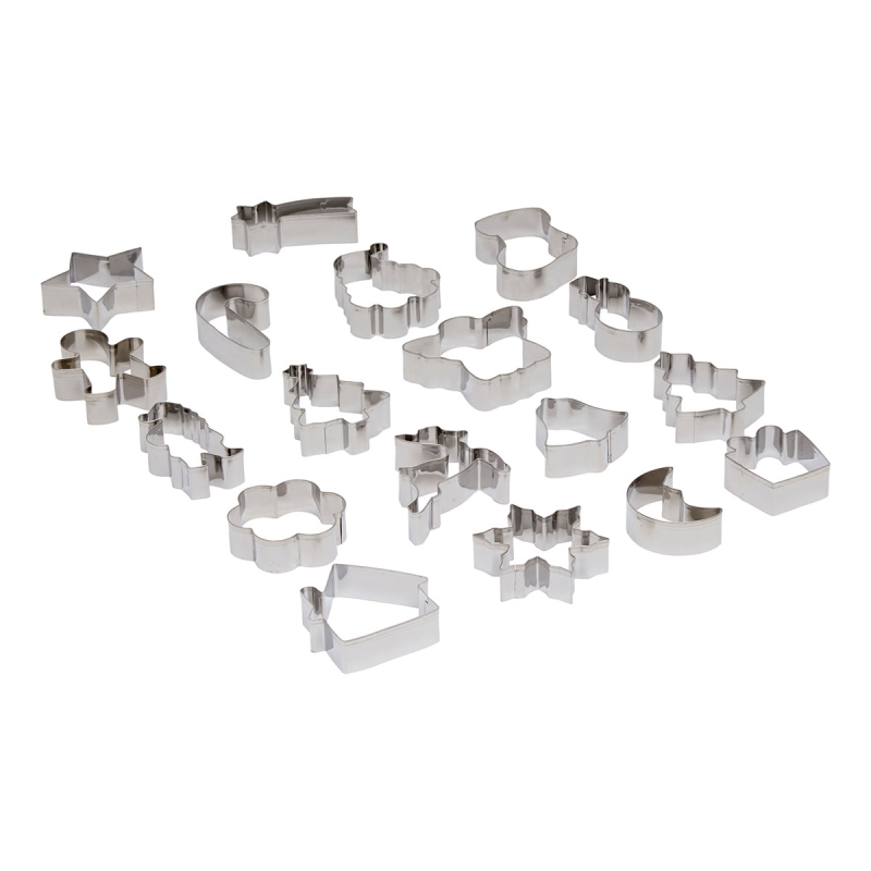 Χριστουγεννιάτικα Κουπ Πατ Ανοξείδωτα (Σετ 18τμχ) F-V 204678