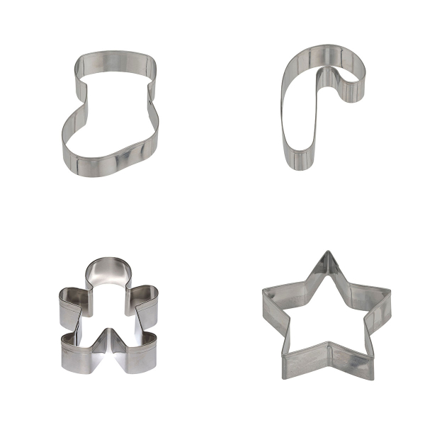 Χριστουγεννιάτικα Κουπ Πατ Ανοξείδωτα (Σετ 18τμχ) F-V 204678