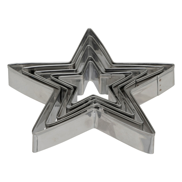 Χριστουγεννιάτικα Κουπ Πατ Ανοξείδωτα + Βάση (7τμχ) F-V Christmas Star 204679