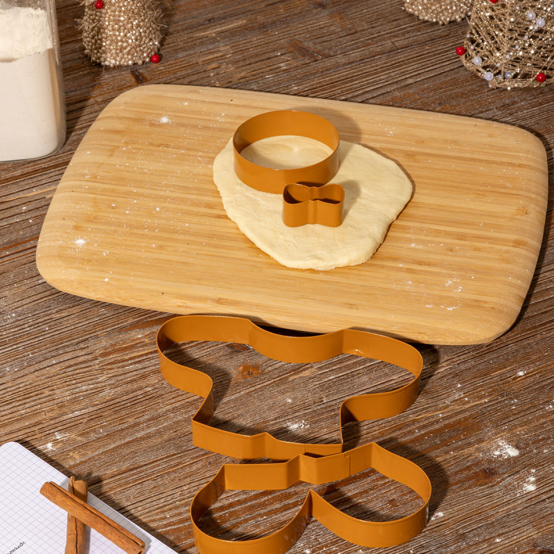 Χριστουγεννιάτικα Κουπ Πατ Ανοξείδωτα (Σετ 4τμχ) F-V Gingerbread 204672