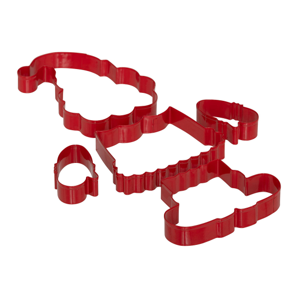 Χριστουγεννιάτικα Κουπ Πατ Ανοξείδωτα (Σετ 5τμχ) F-V Santa 204672