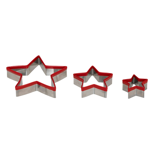 Χριστουγεννιάτικα Κουπ Πατ Ανοξείδωτα (Σετ 3τμχ) F-V Star 204665