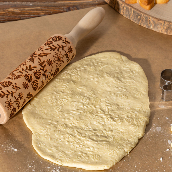 Χριστουγεννιάτικος Πλάστης Ζαχαροπλαστικής Ανάγλυφος F-V Flowers 204670