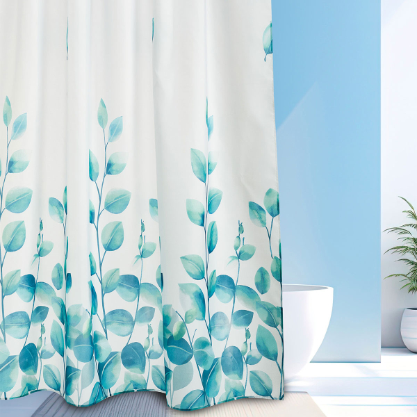 Κουρτίνα Μπάνιου (180x180) Με Κρίκους Whitegg BC123