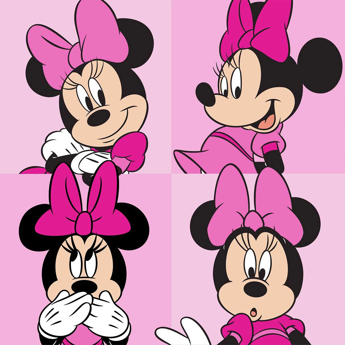 Disney Παιδικό Μαγικό Πετσετάκι (30x30) Dimcol Minnie 76 Pink