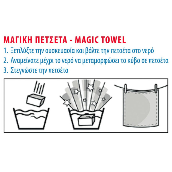 Παιδικό Μαγικό Πετσετάκι (30x30) Dimcol Spideman 70 Sky Blue