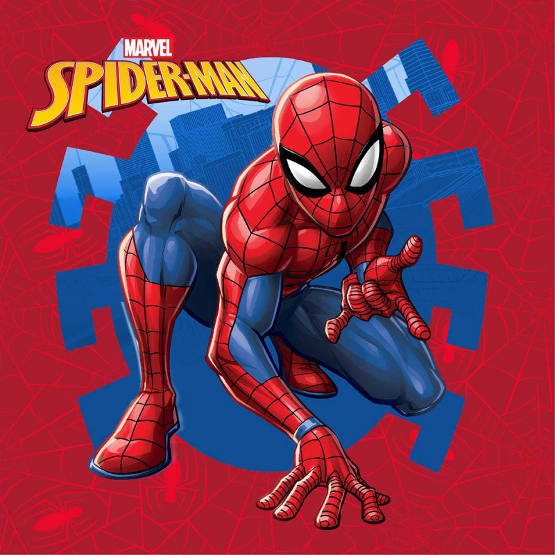 Παιδικό Μαγικό Πετσετάκι (30x30) Dimcol Spiderman 71 Red