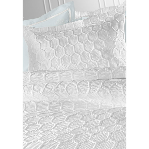 Κουβερλί King Size (Σετ 240x250) Guy Laroche Hive White
