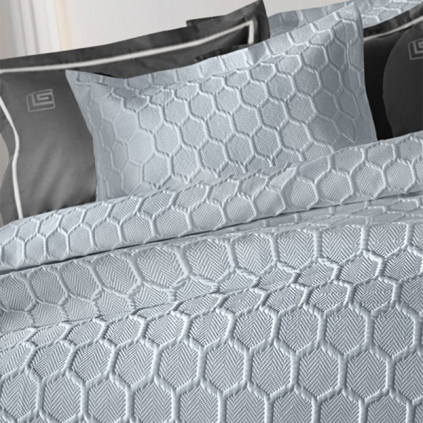 Κουβερλί King Size (Σετ 240x250) Guy Laroche Hive Silver