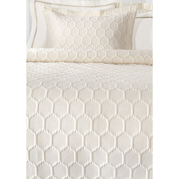 Κουβερλί King Size (Σετ 240x250) Guy Laroche Hive Ecru