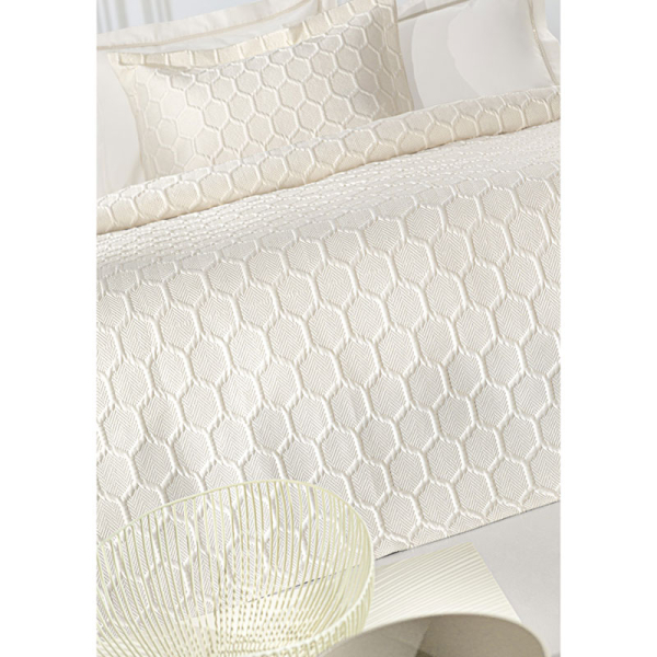 Κουβερλί King Size (Σετ 240x250) Guy Laroche Hive Ecru