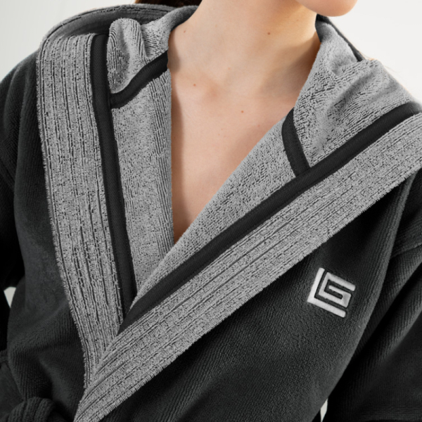 Μπουρνούζι Guy Laroche Monogram Black