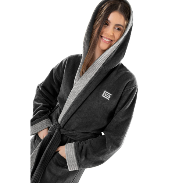 Μπουρνούζι Guy Laroche Monogram Black