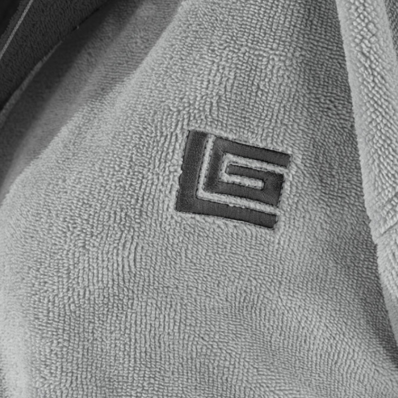 Μπουρνούζι Guy Laroche Monogram Smoke Large Home Λευκά Είδη Μπάνιου Μπουρνούζια Spitishop