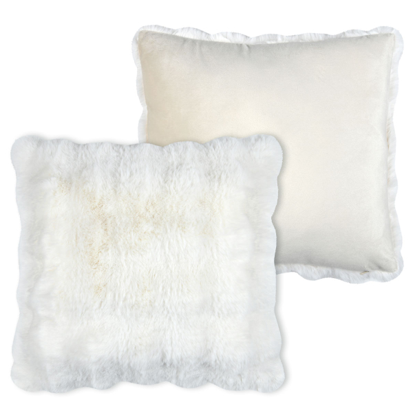 Διακοσμητικό Μαξιλάρι Γούνινο 2 Όψεων (45x45) S-F Nebraska Ecru C0C810001