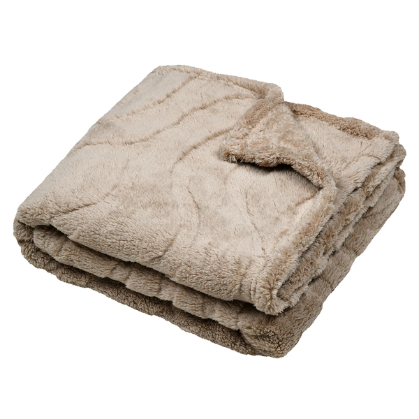 Κουβέρτα Καναπέ Fleece (130x160) S-F Fauves Naturel P2D939003