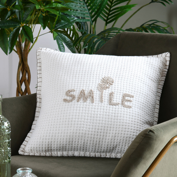 Διακοσμητικό Μαξιλάρι 2 Όψεων (45x45) S-F Ombrage White C1D915001