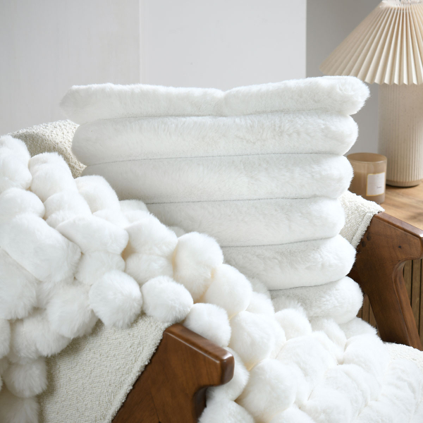 Διακοσμητικό Μαξιλάρι Γούνινο 2 Όψεων (45x45) S-F Polary White C1D946002