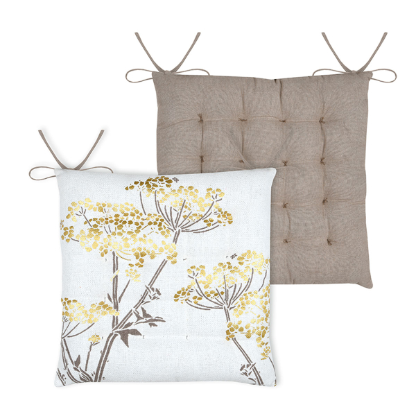 Μαξιλάρι Καρέκλας 2 Όψεων (38x38) S-F Oriana Or CUD938001GAL