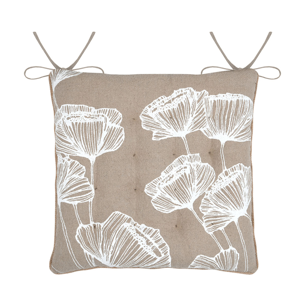 Μαξιλάρι Καρέκλας 2 Όψεων (38x38) S-F Oriana Naturel CUD938002GAL