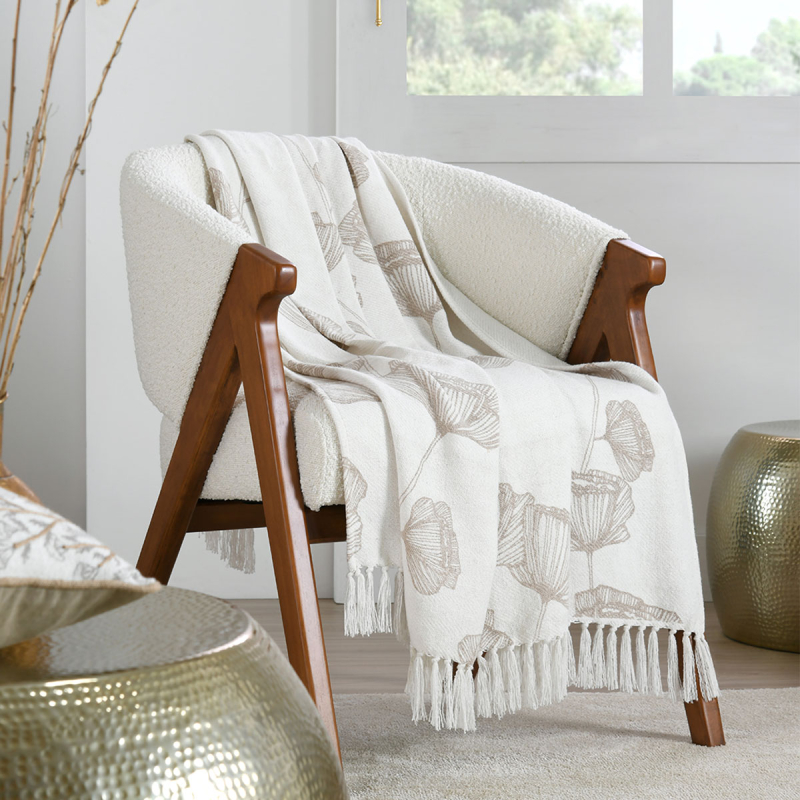 Διακοσμητικό Ριχτάρι (125x150) S-F Oriana Naturel P2D938001