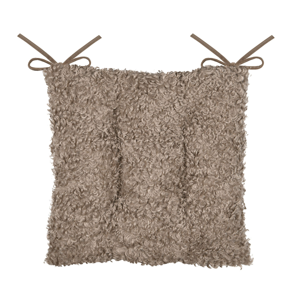 Μαξιλάρι Καρέκλας 2 Όψεων (38x38) S-F Cozy Life Taupe CUE008002GAL