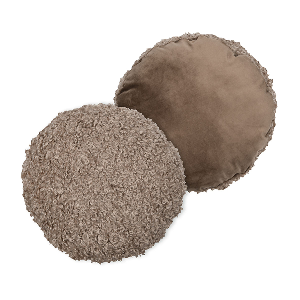 Διακοσμητικό Μαξιλάρι Γούνινο (Φ40x28) S-F Cozy Life Taupe C0E008001