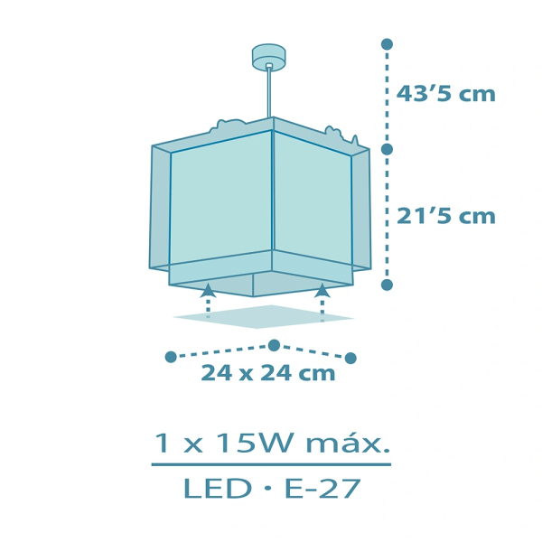 Παιδικό Φωτιστικό Οροφής Μονόφωτο Ango Baby Dinos 63452