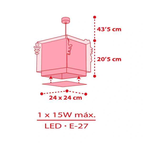 Παιδικό Φωτιστικό Οροφής Μονόφωτο Ango Hello Kitty 73262