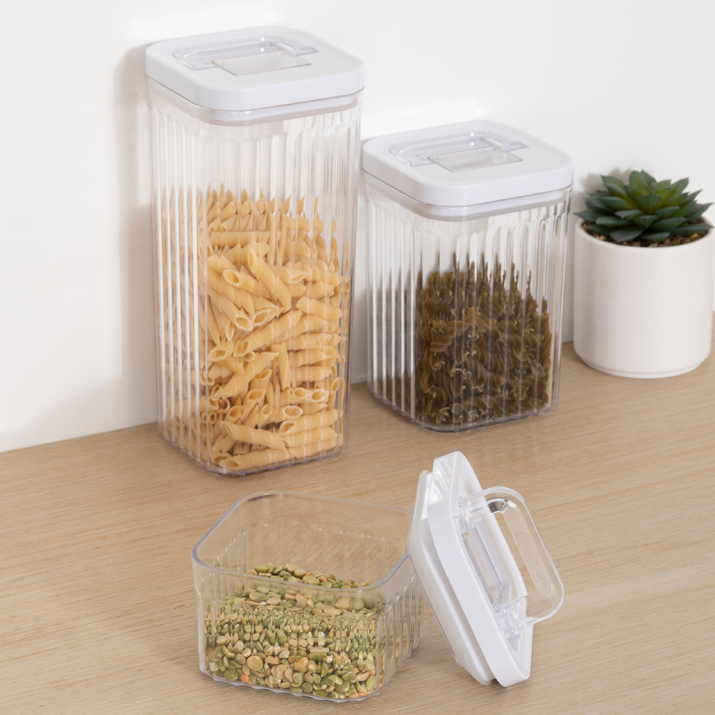 Δοχεία Αποθήκευσης (Σετ 3τμχ) Με Αεροστεγές Κλείσιμο F-V Streaks 209278