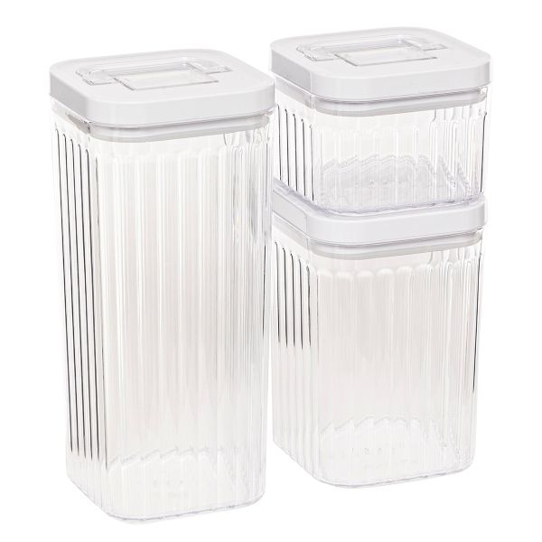 Δοχεία Αποθήκευσης (Σετ 3τμχ) Με Αεροστεγές Κλείσιμο F-V Streaks 209278