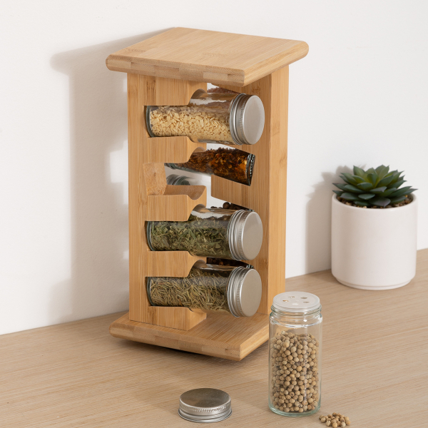 Βαζάκια Μπαχαρικών (Σετ 8τμχ) Σε Σταντ F-V Cozy 209285