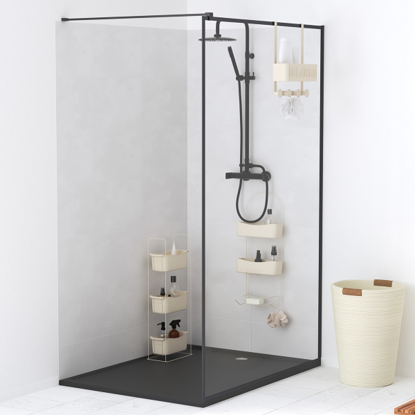 Ραφιέρα Μπάνιου Διπλή (27.8x13.2x68.5) F-V Shower 213344