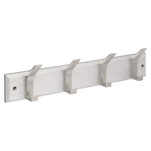 Κρεμάστρα Τοίχου 4 Θέσεων (45x6.5x10) F-V Ziny Silver 209386B