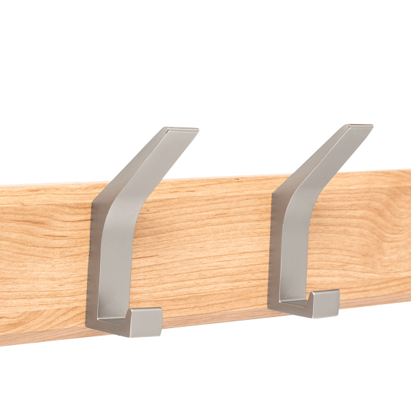 Κρεμάστρα Τοίχου 4 Θέσεων (45x6.5x10) F-V Ziny Wood/Silver 209386C