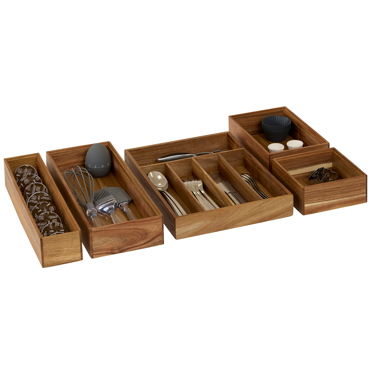 Θήκη για Μαχαιροπίρουνα (35X26X5) F-V Acacia Organizer 190264 Home Οργάνωση & Αποθήκευση Κουζίνας Spitishop