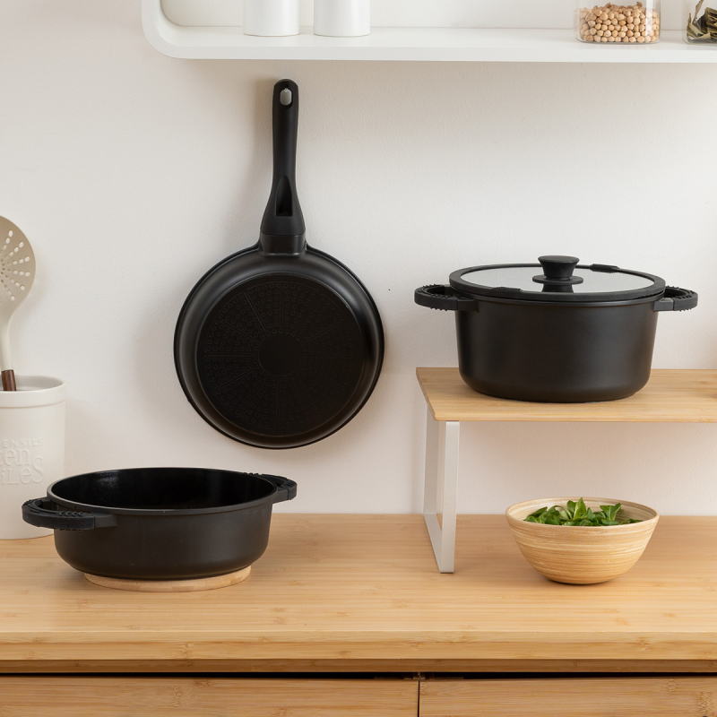 Μαγειρικά Σκεύη (Σετ 6τμχ) Χυτού Αλουμινίου F-V Battery 209612