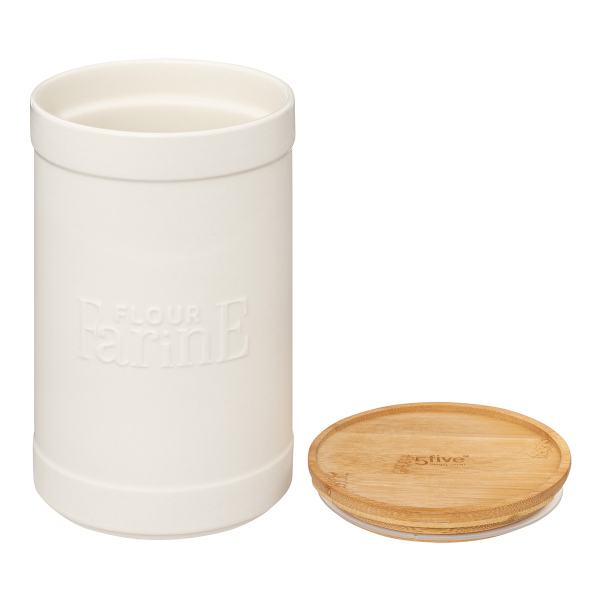 Δοχείο Για Αλεύρι (Φ12.2x19.7) F-V Natureo White 194230A