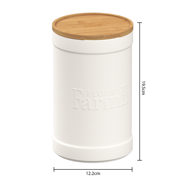 Δοχείο Για Αλεύρι (Φ12.2x19.7) F-V Natureo White 194230A
