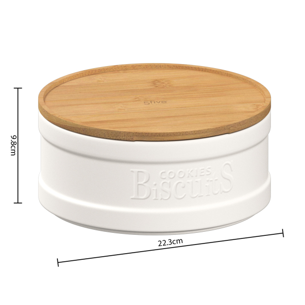 Μπισκοτιέρα (Φ22.3x9.8) F-V Natureo White 194231A